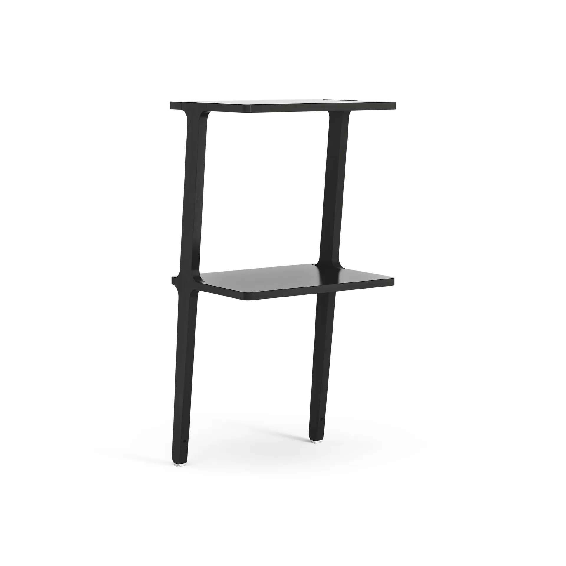 Libri shelf 2 shelf, Ash black glazed Swedese