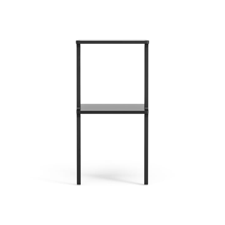 Libri shelf 2 shelf, Ash black glazed Swedese