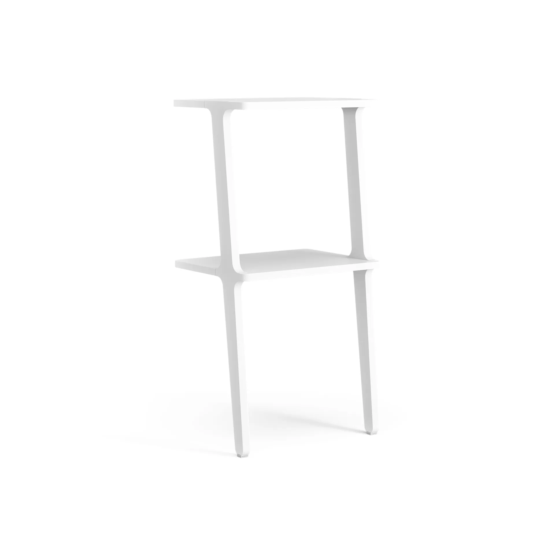 Libri shelf 2 shelf, Ash White glazed Swedese