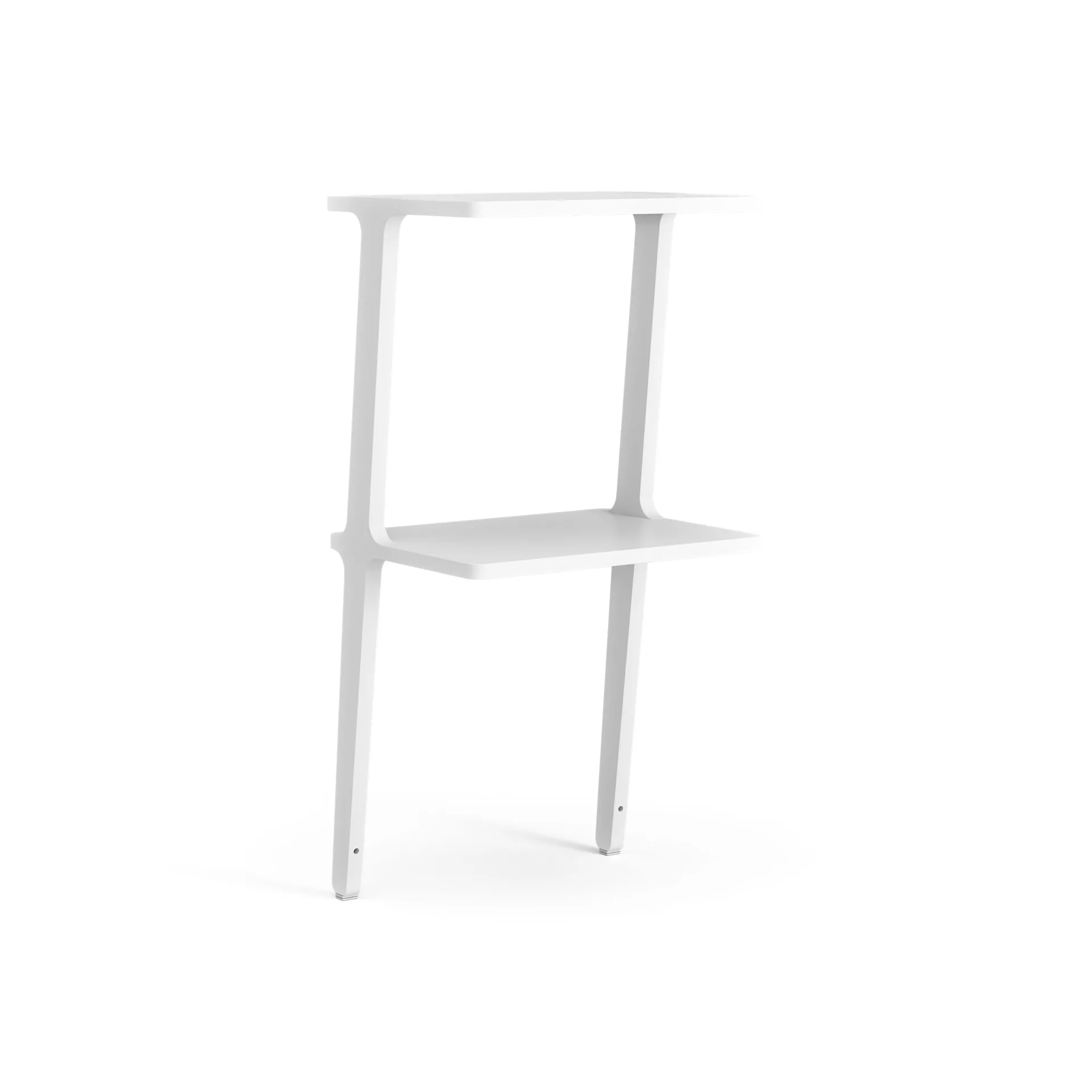 Libri shelf 2 shelf, Ash White glazed Swedese