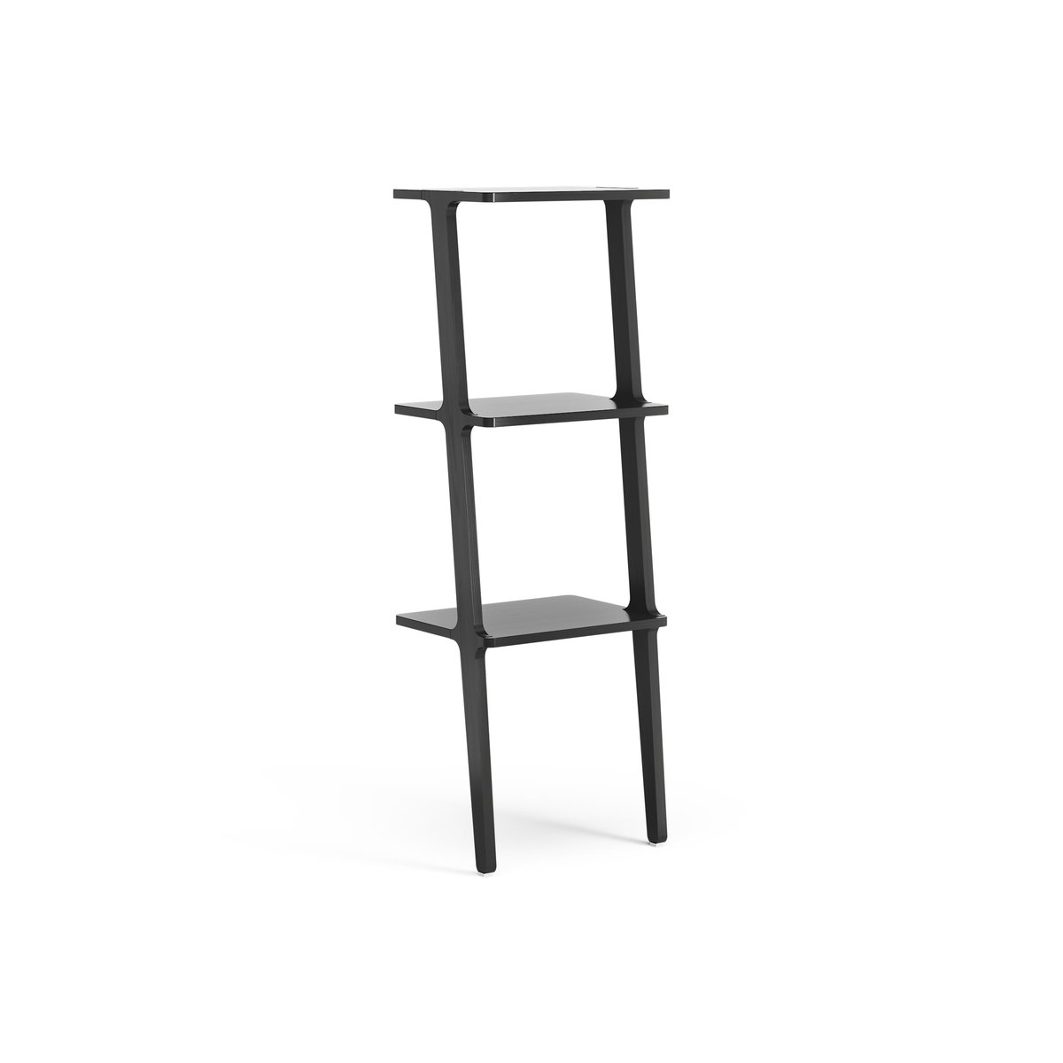 Swedese Libri shelf 3 shelf Ash black glazed | Scandinavian Design | Shelves & shelving systems | Black
