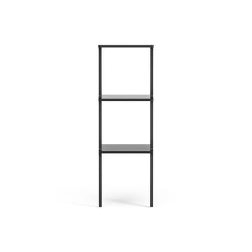 Libri shelf 3 shelf - Ash black glazed - Swedese