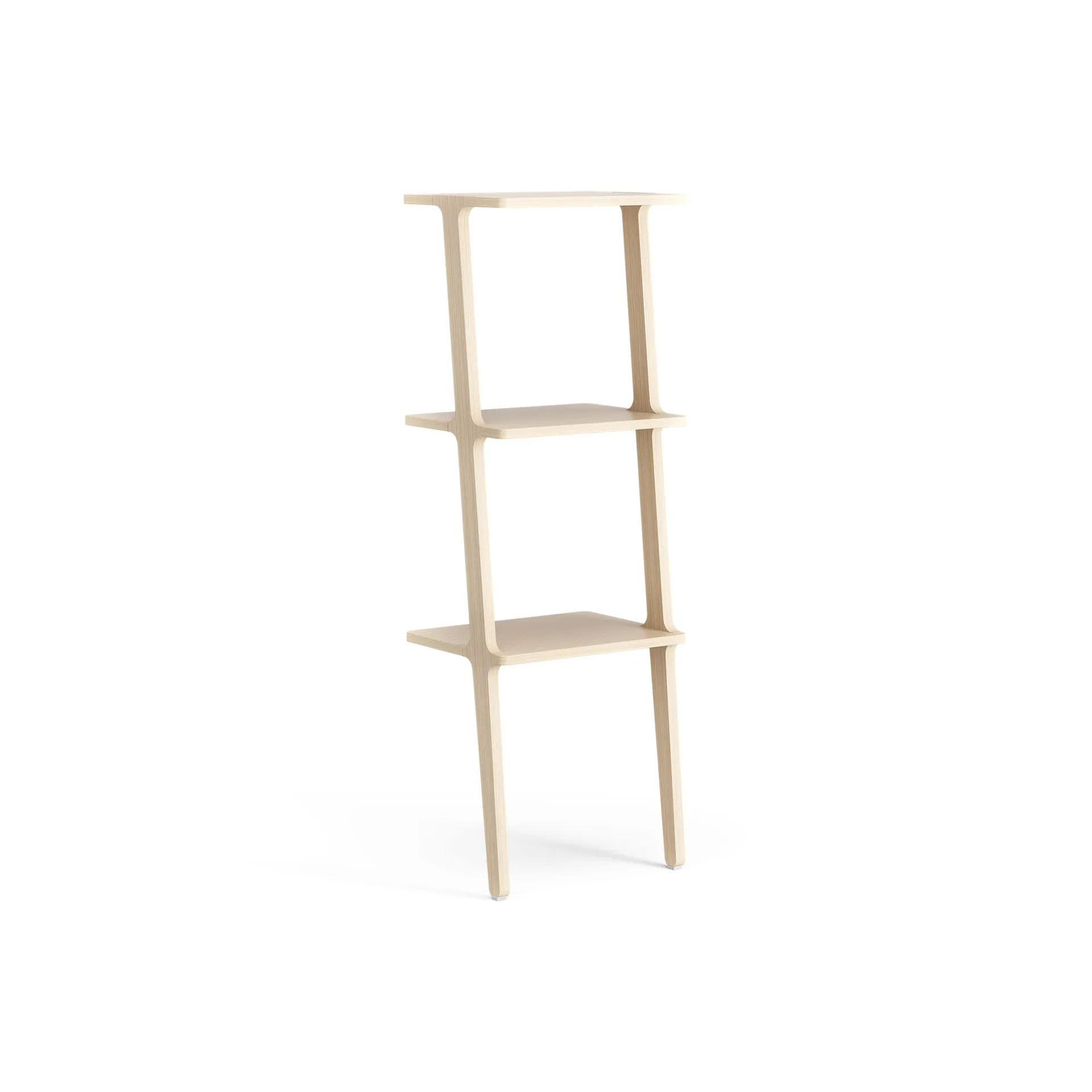 Libri shelf 3 shelf, Ash laquered Swedese