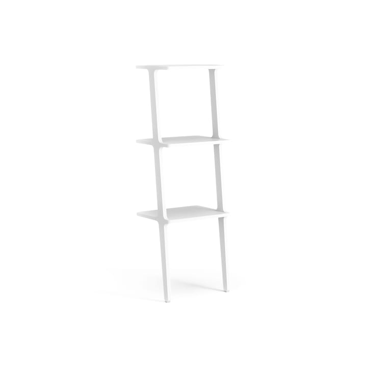 Libri shelf 3 shelf - Ash White glazed - Swedese