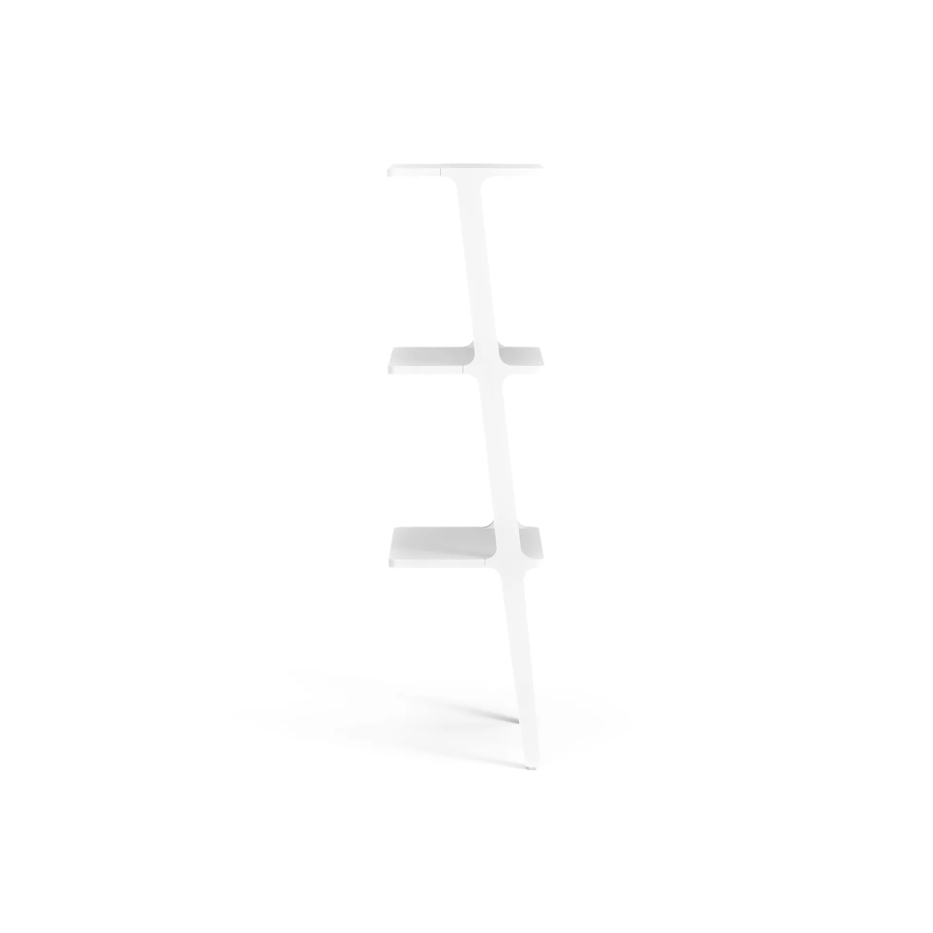 Libri shelf 3 shelf, Ash White glazed Swedese