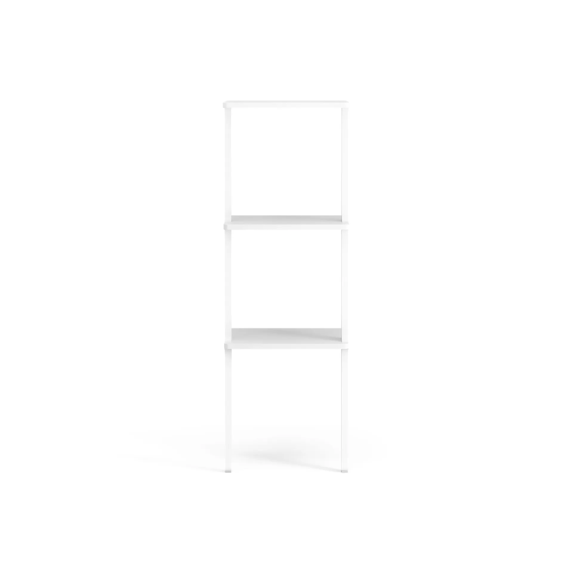 Libri shelf 3 shelf, Ash White glazed Swedese