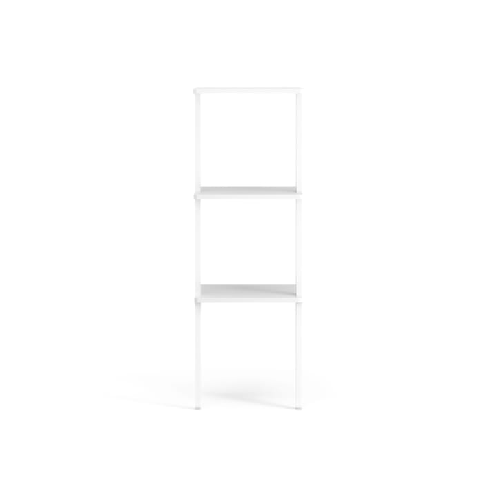 Libri shelf 3 shelf - Ash White glazed - Swedese