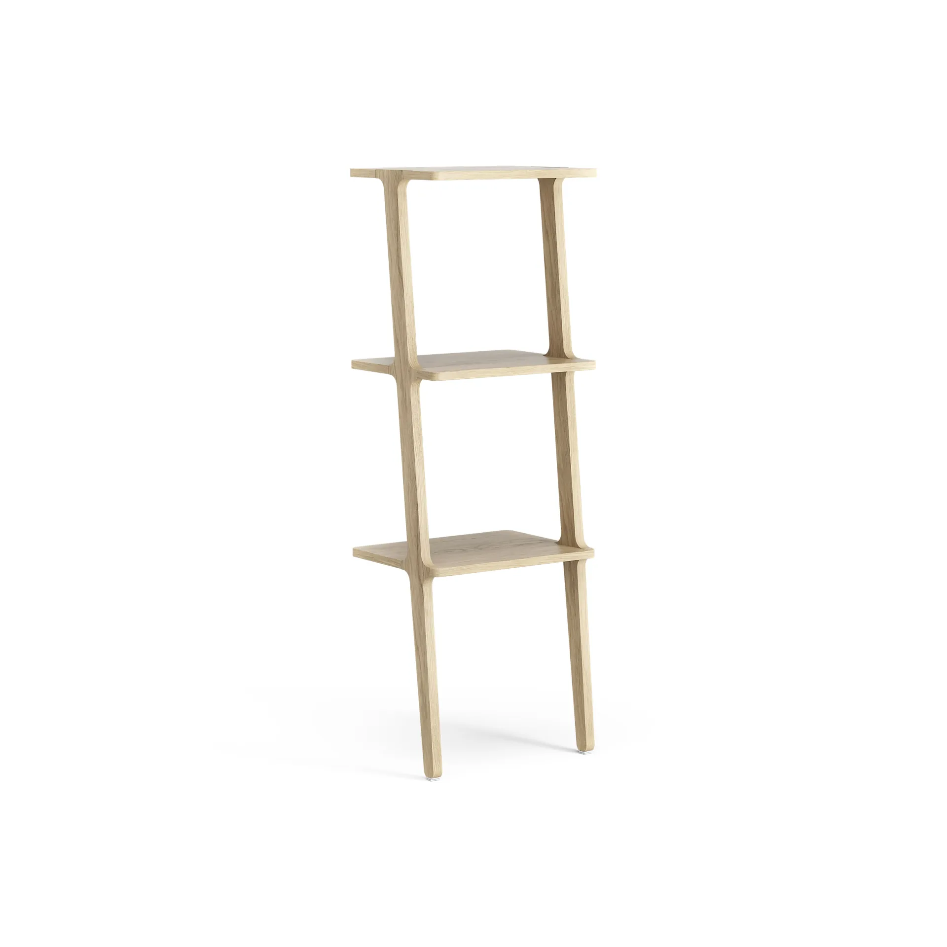 Libri shelf 3 shelf, Oak laquered Swedese