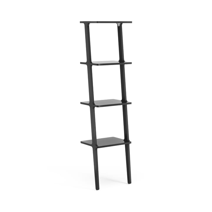 Libri shelf 4 shelf - Ash black glazed - Swedese