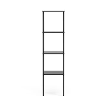 Libri shelf 4 shelf - Ash black glazed - Swedese