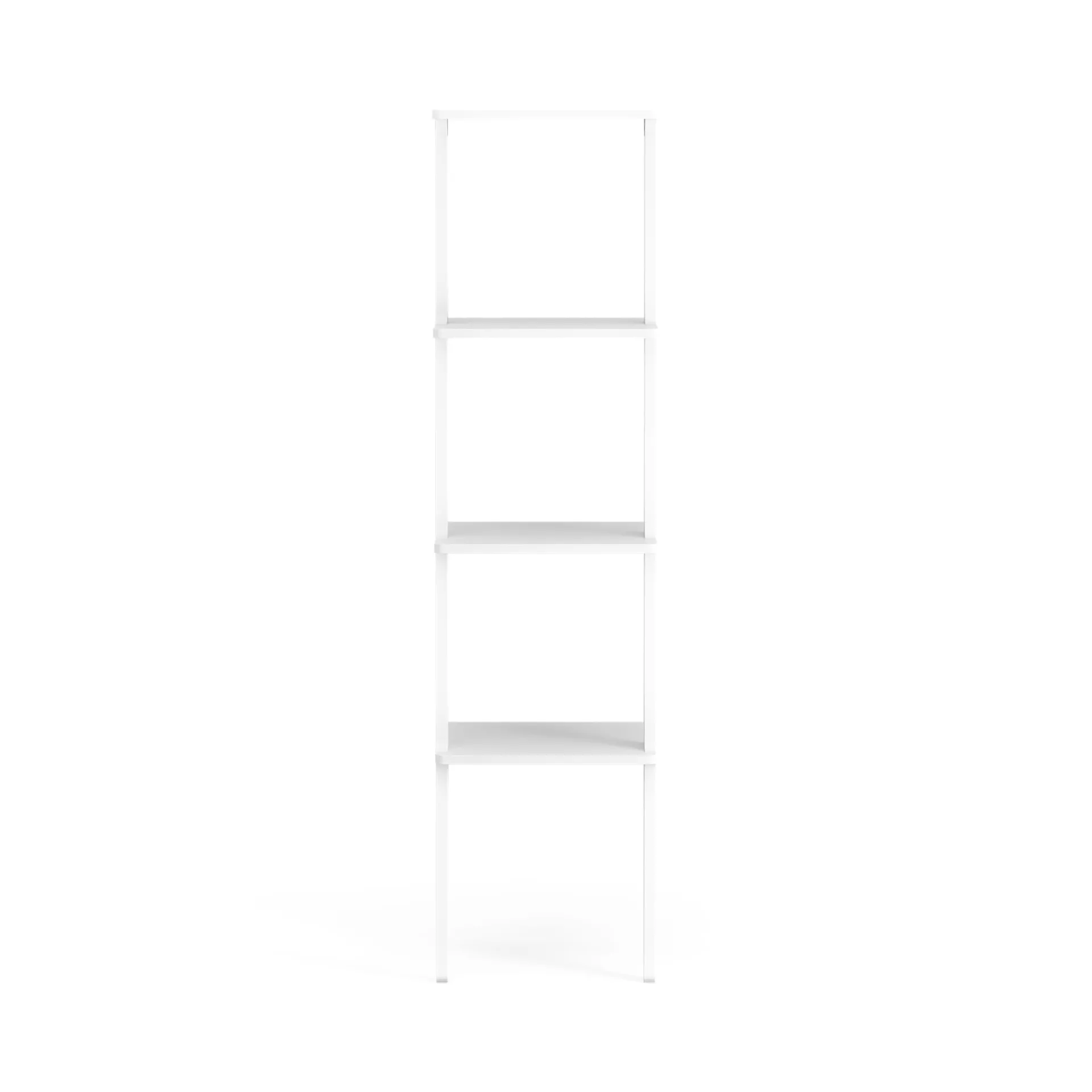 Libri shelf 4 shelf, Ash White glazed Swedese