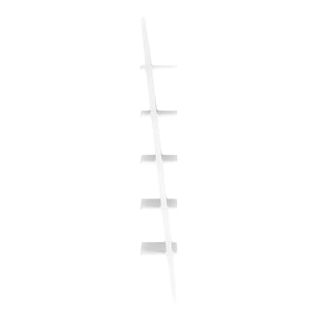 Libri shelf 5 shelf - Ash White glazed - Swedese