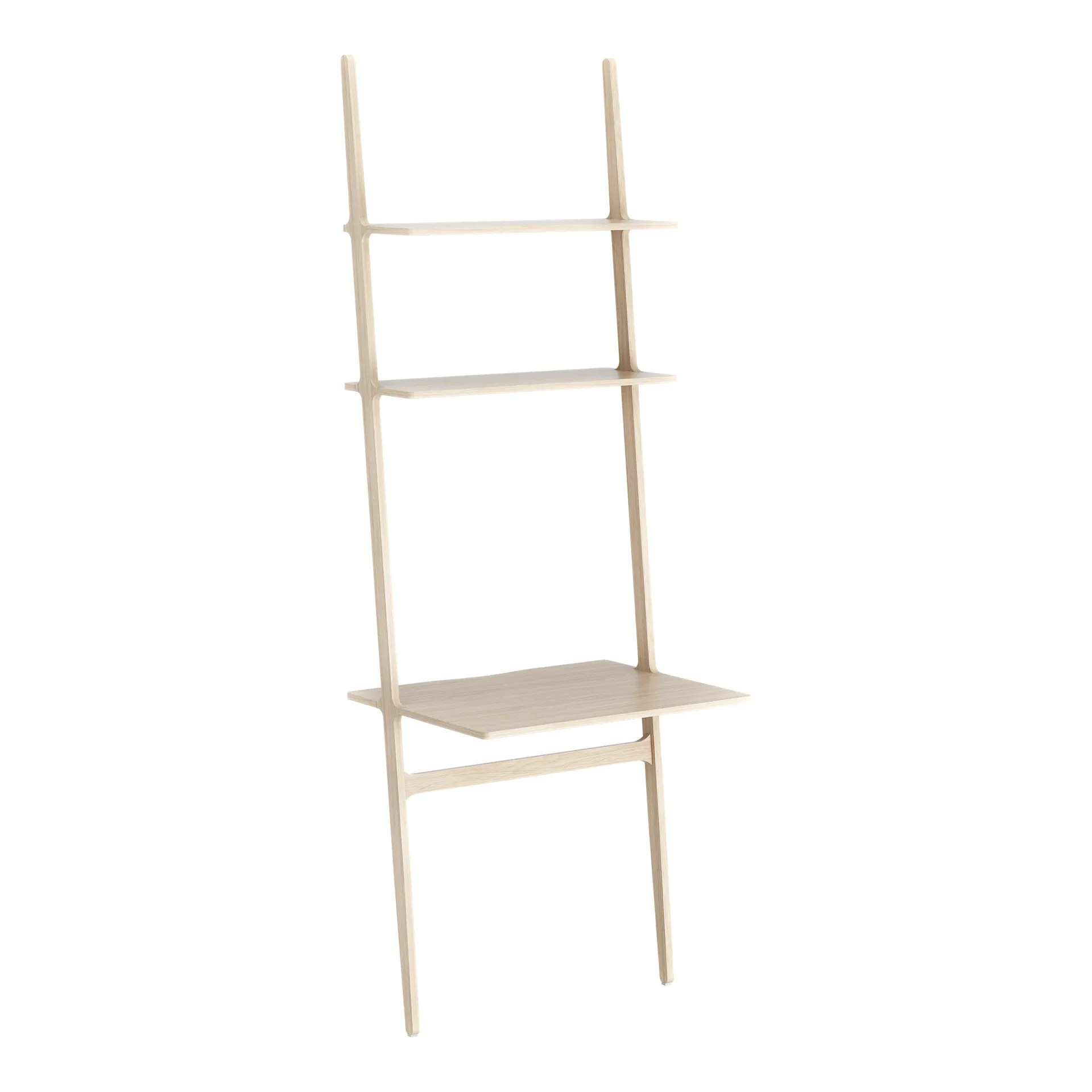 Libri writing table, Oak white pigmented Swedese