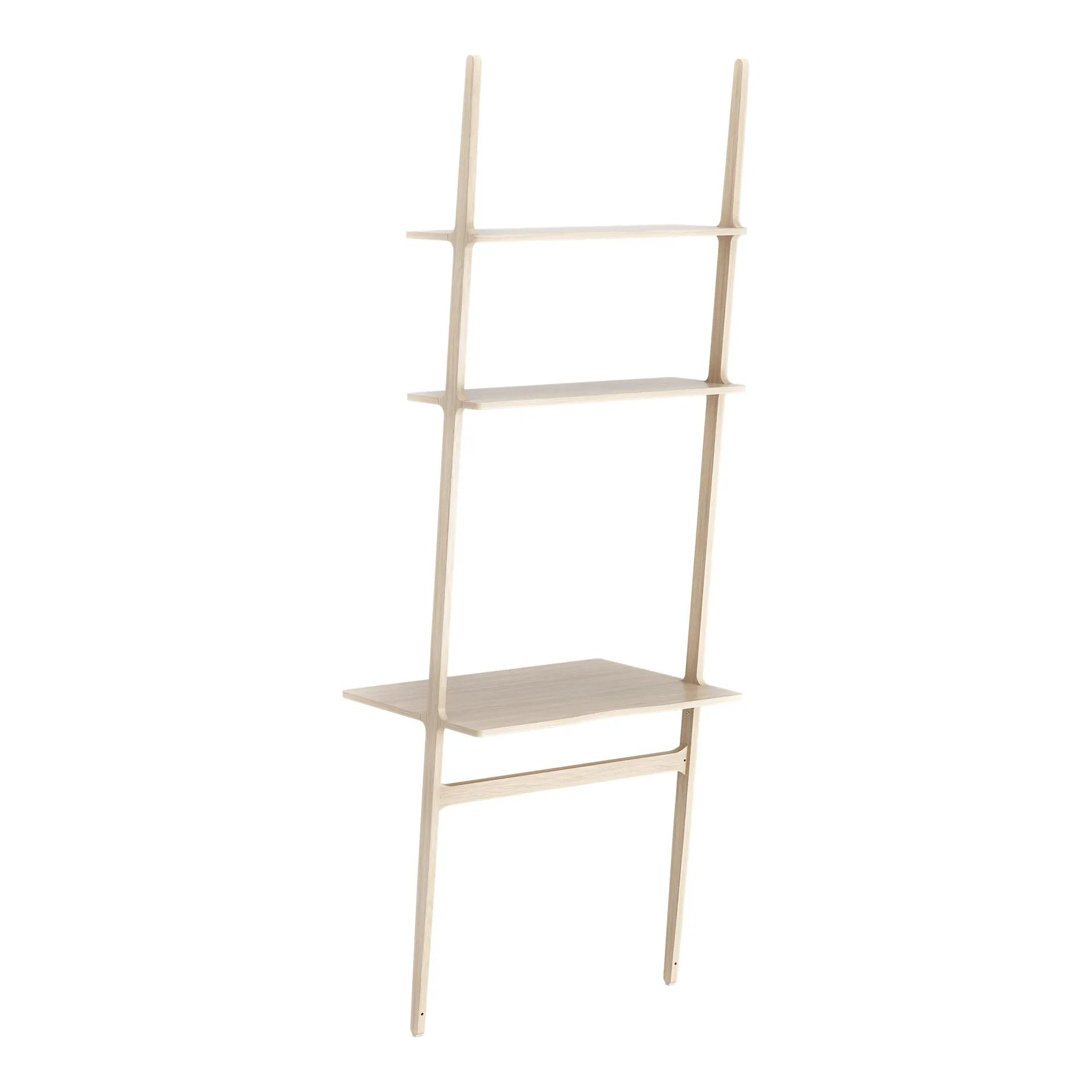 Libri writing table, Oak white pigmented Swedese