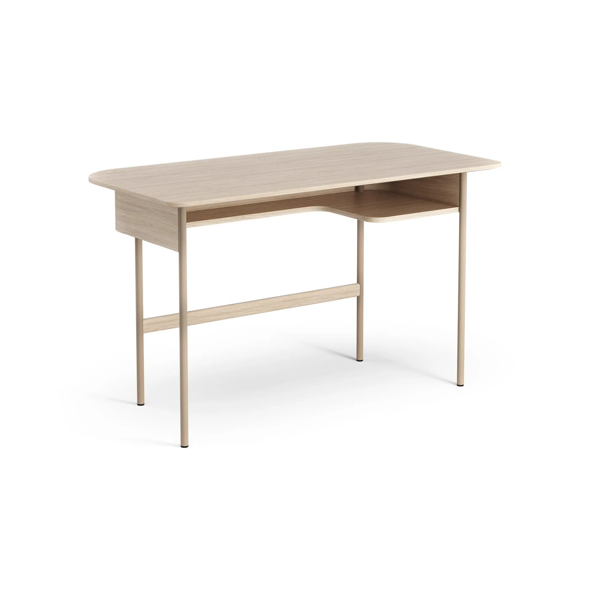 Luna desk, Oak white-pigmented Swedese
