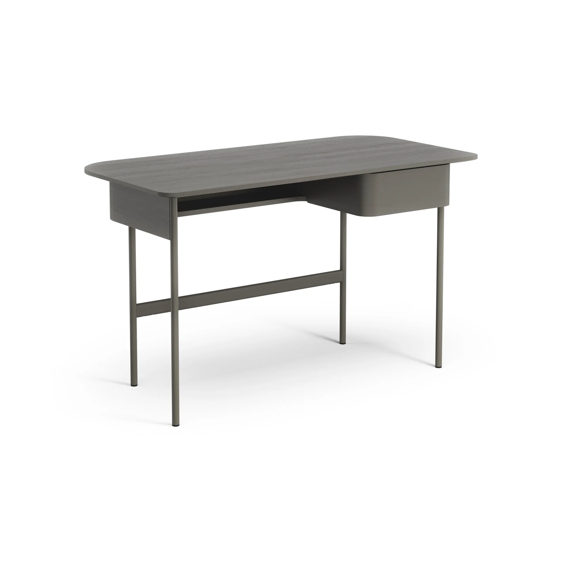 Luna desk with drawer, Oak orkan grey Swedese