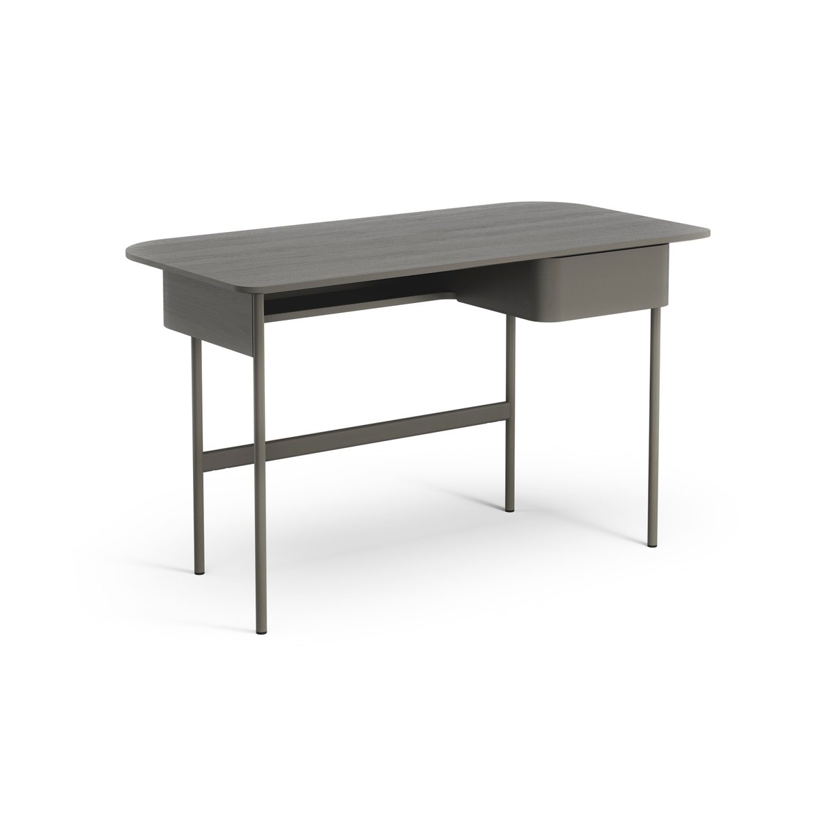 Swedese Luna desk with drawer Oak orkan grey | Scandinavian Design | Desks | Grey