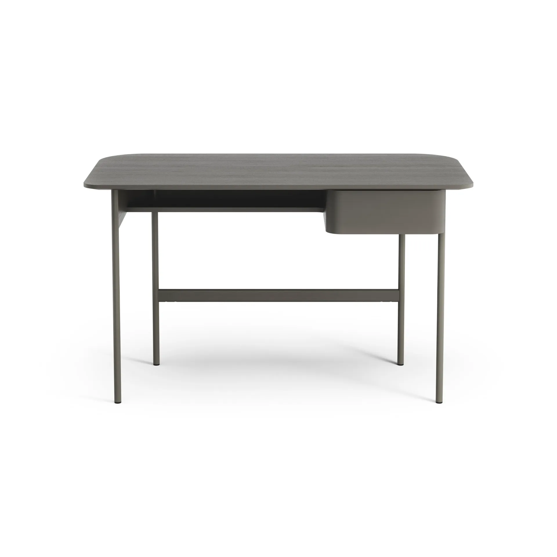 Luna desk with drawer, Oak orkan grey Swedese