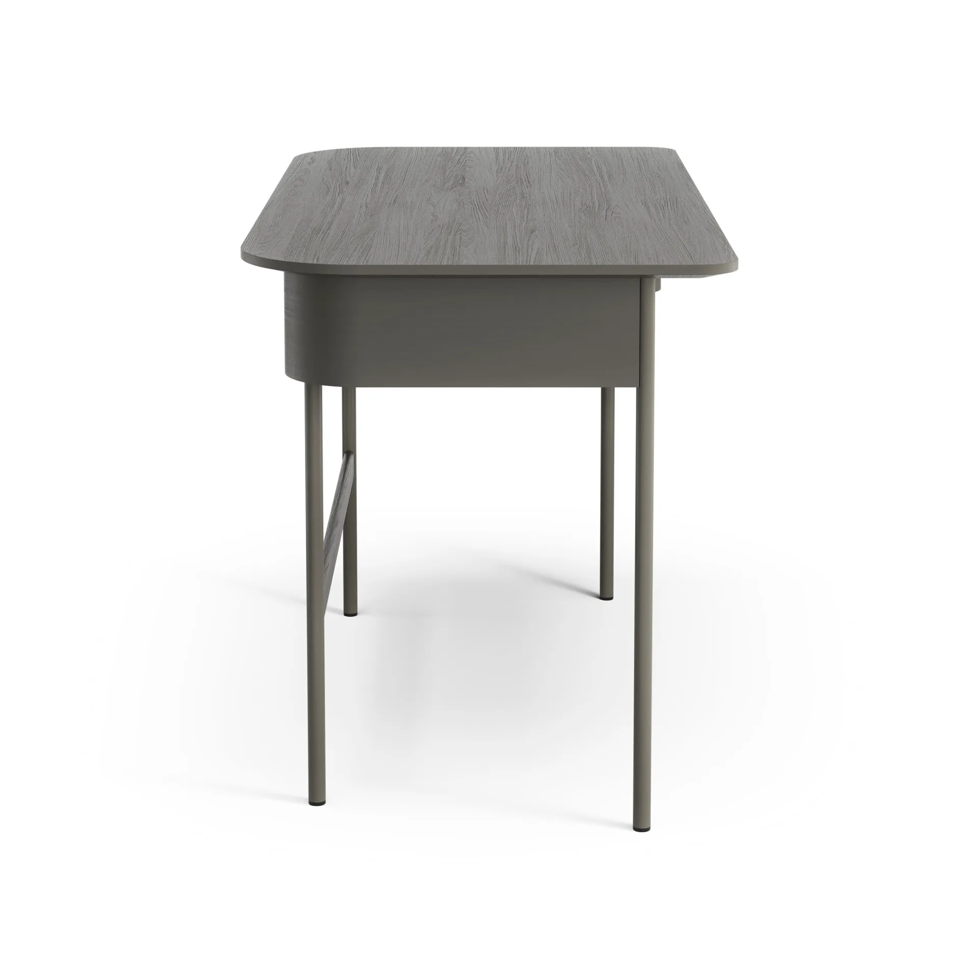 Luna desk with drawer, Oak orkan grey Swedese