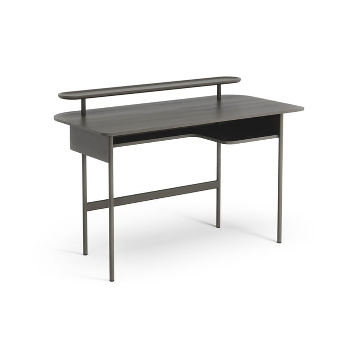 Luna desk with shelf - Oak orkan grey - Swedese