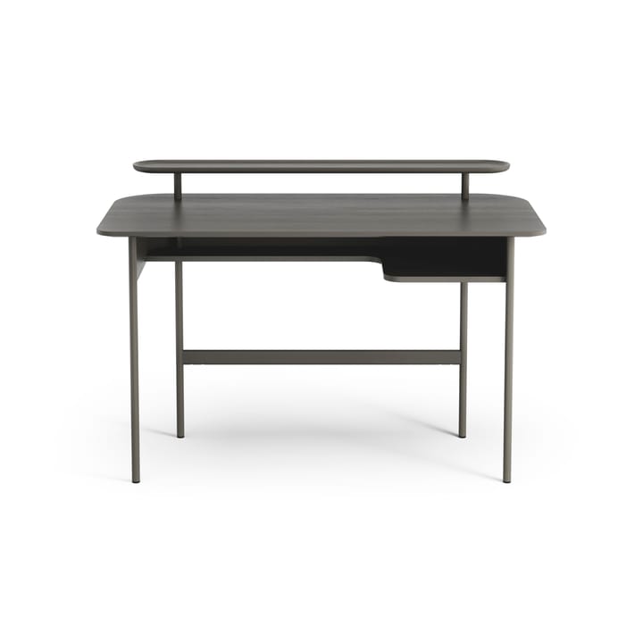 Luna desk with shelf - Oak orkan grey - Swedese