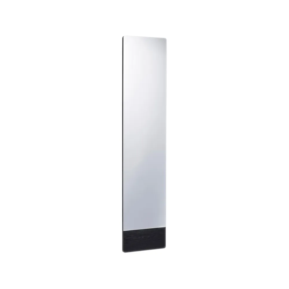 Mira wall mirror, Black stained Swedese