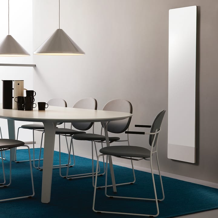 Mira wall mirror - White lacquer - Swedese