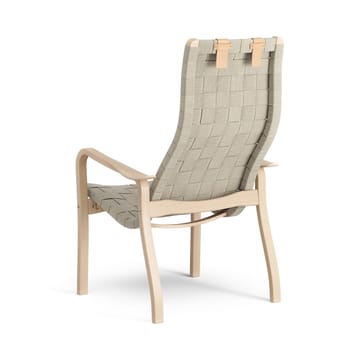 Primo arm chair high with neck cushion laquered beech - Natural - Swedese