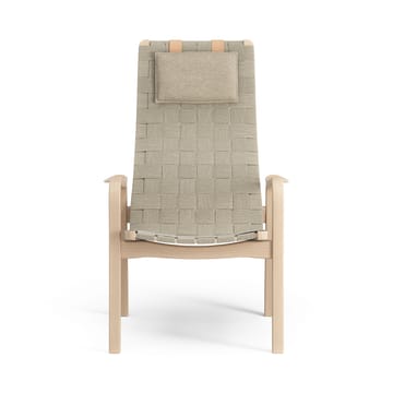 Primo arm chair high with neck cushion laquered beech - Natural - Swedese