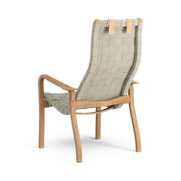 Primo arm chair high with neck cushion oiled oak - Natural - Swedese