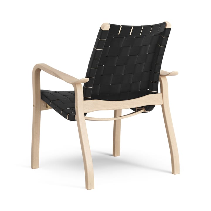 Primo arm chair low laquered beech - Black - Swedese