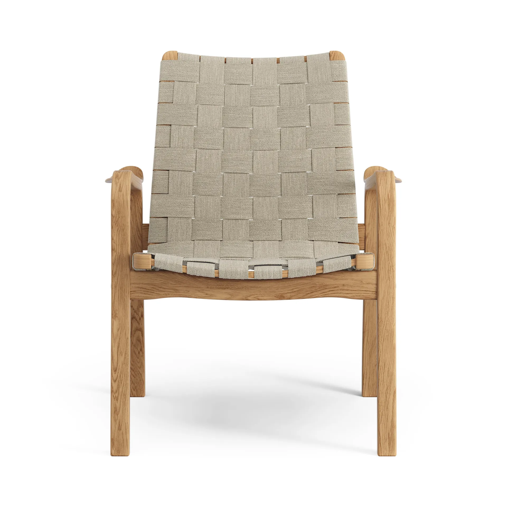 Primo arm chair low oiled oak, Natural Swedese