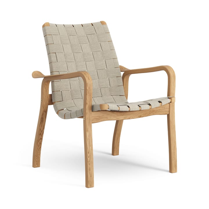 Primo arm chair low oiled oak - Natural - Swedese