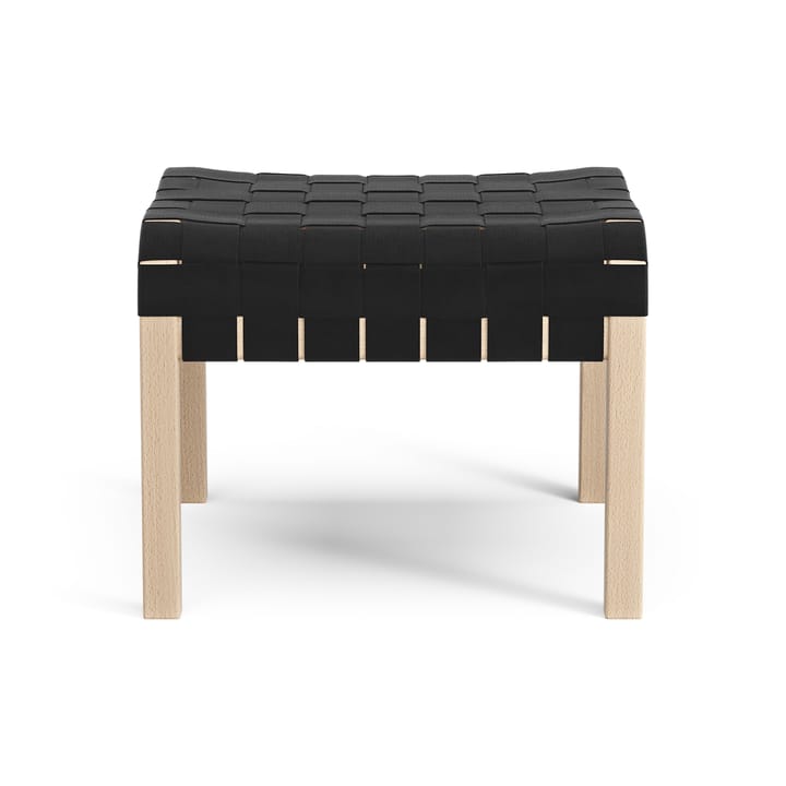 Primo foot stool laquered beech, Black Swedese