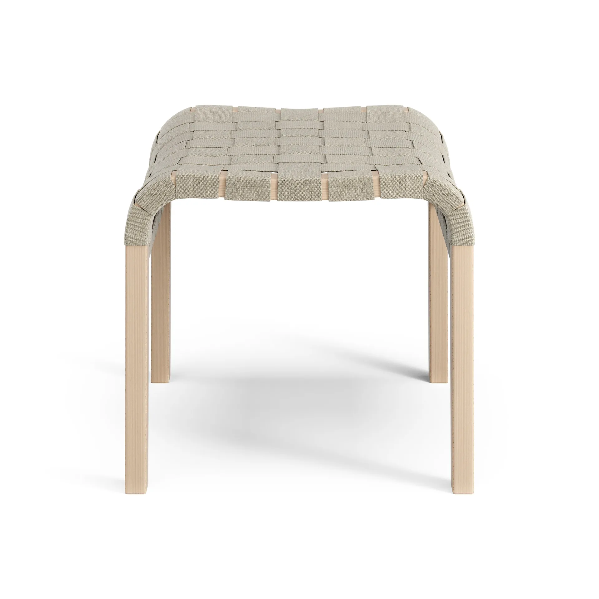 Primo foot stool laquered beech, Natural Swedese