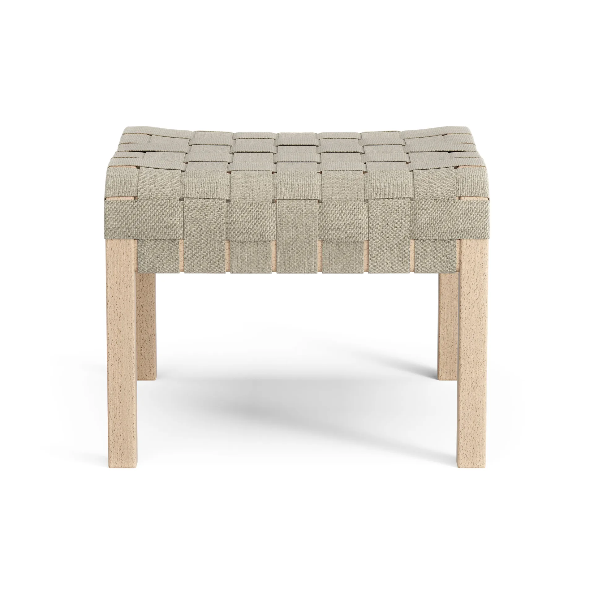 Primo foot stool laquered beech, Natural Swedese