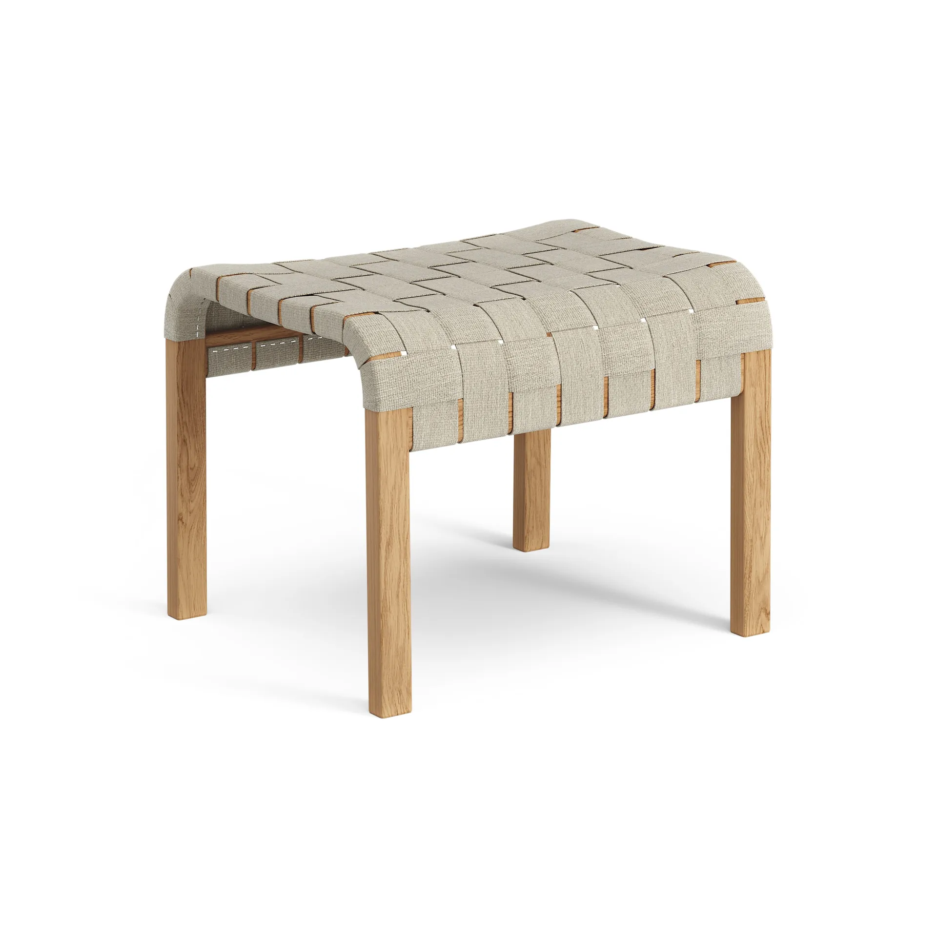 Primo foot stool oiled oak, Natural Swedese