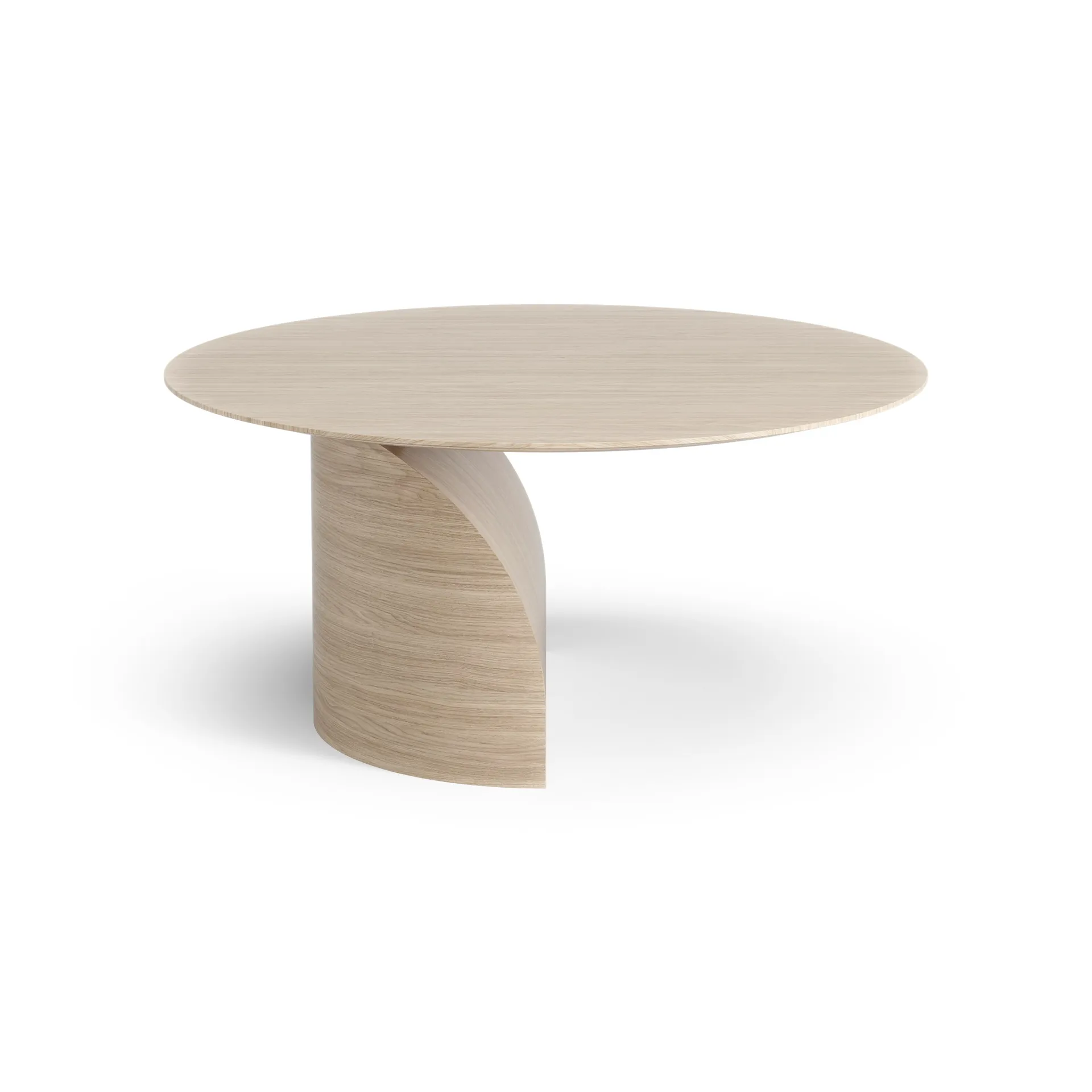 Savoa coffee table H40 cm, Oak white pigmented Swedese