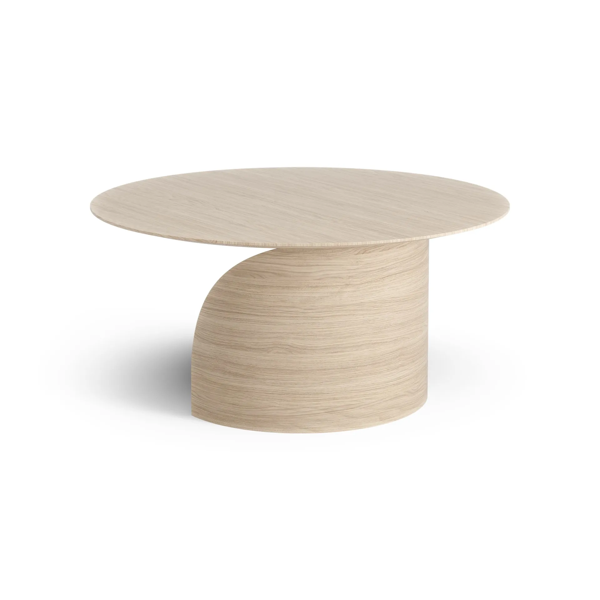 Savoa coffee table H40 cm, Oak white pigmented Swedese