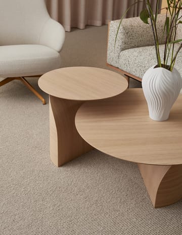 Savoa coffee table H40 cm - Oak white pigmented - Swedese