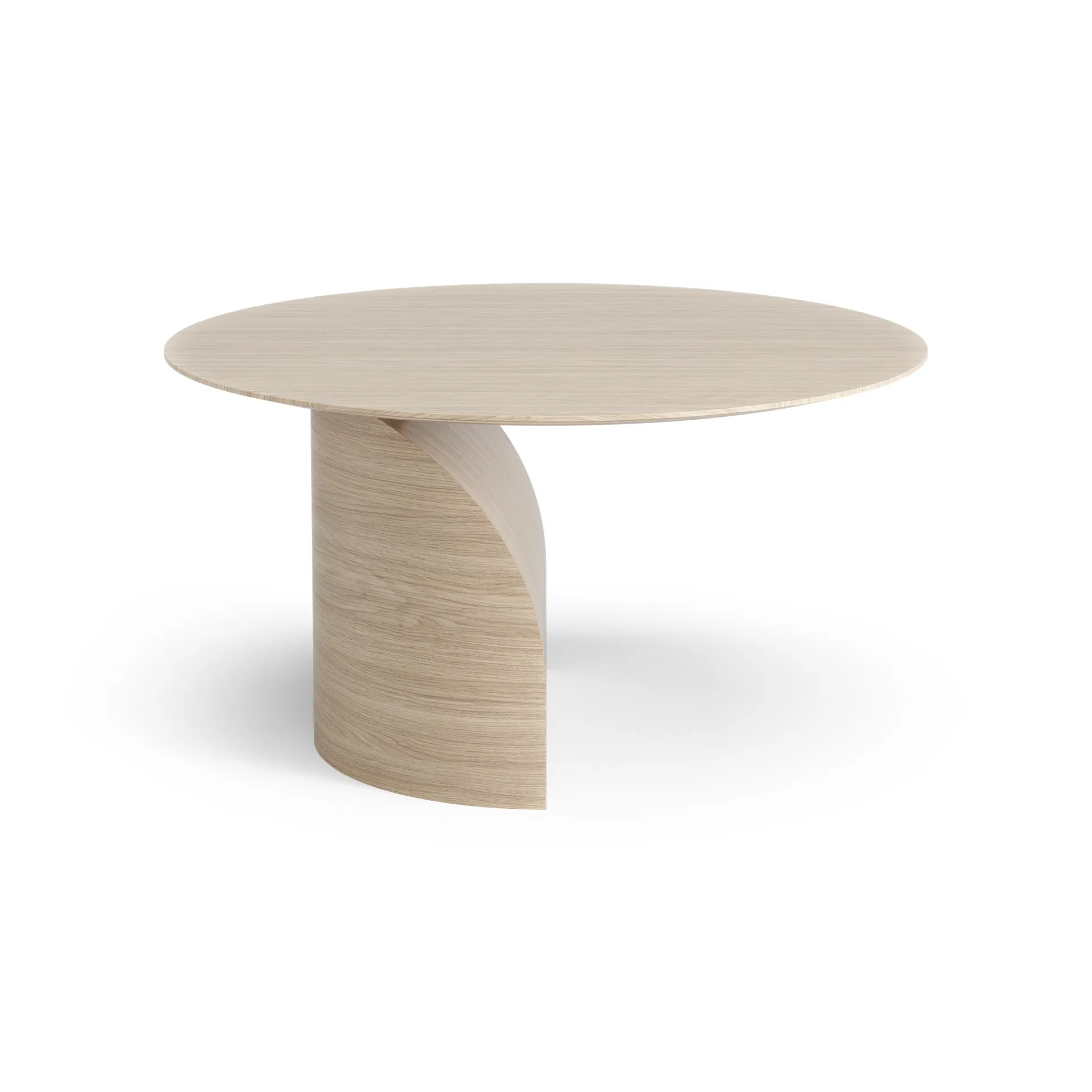 Savoa coffee table H45 cm, Oak white pigmented Swedese