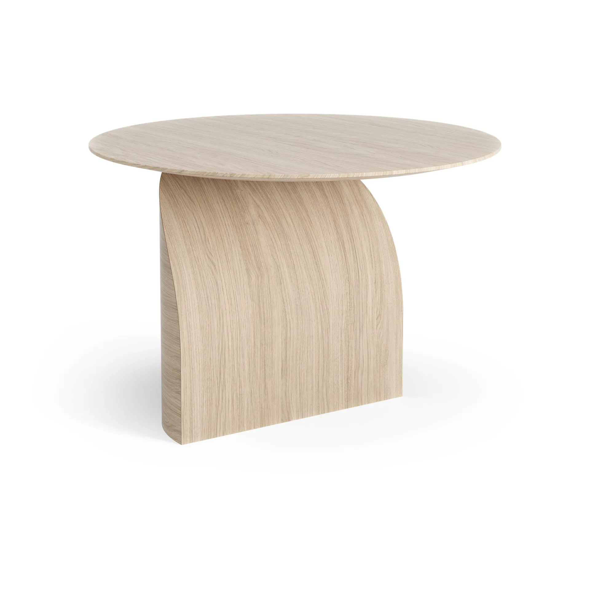 Savoa table H45 cm, Oak white pigmented Swedese