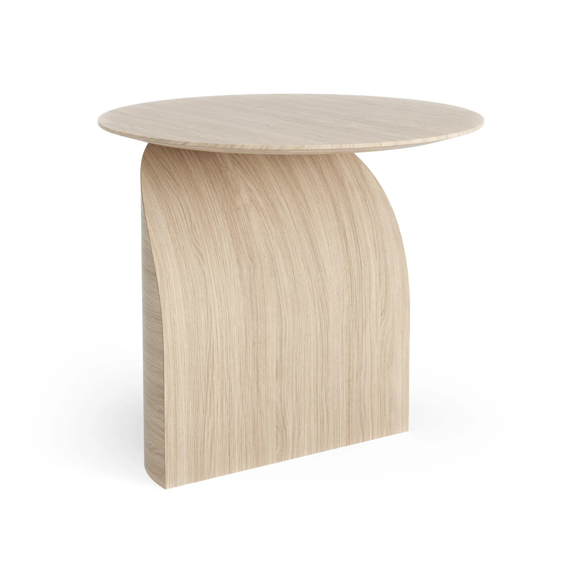 Savoa table H50 cm, Oak white pigmented Swedese