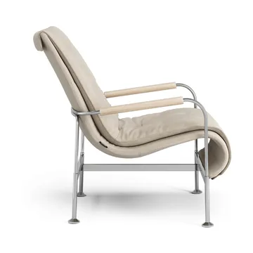 Serpentine armchair - Fabric Romo Linara Rye-chrome - Swedese