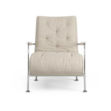 Serpentine armchair - Fabric Romo Linara Rye-chrome - Swedese