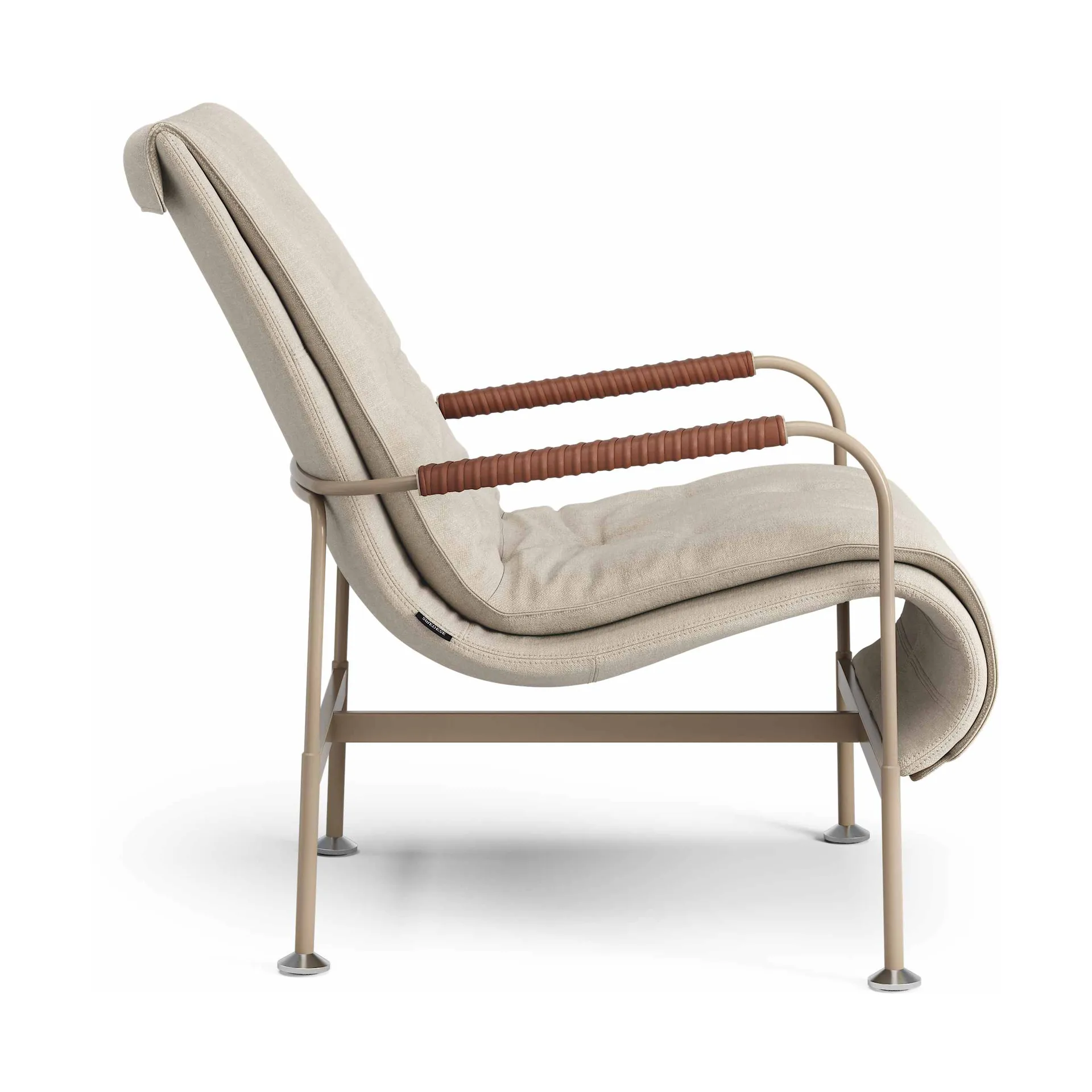 Serpentine armchair, Fabric Romo Linara Rye-nutmeg-tärnsjö Cognac Swedese