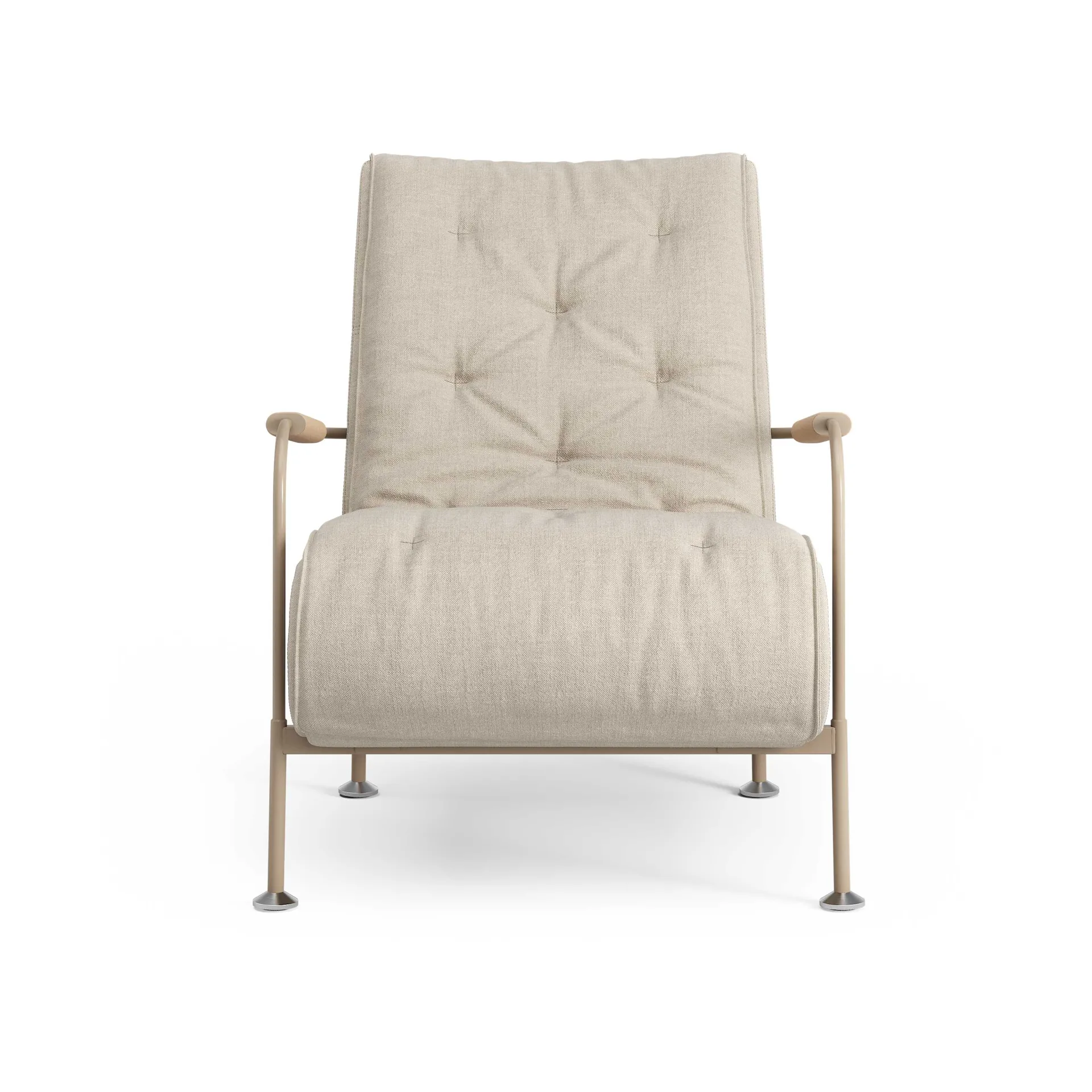Serpentine armchair, Fabric Romo Linara Rye-nutmeg-Tärnsjö Nature Swedese