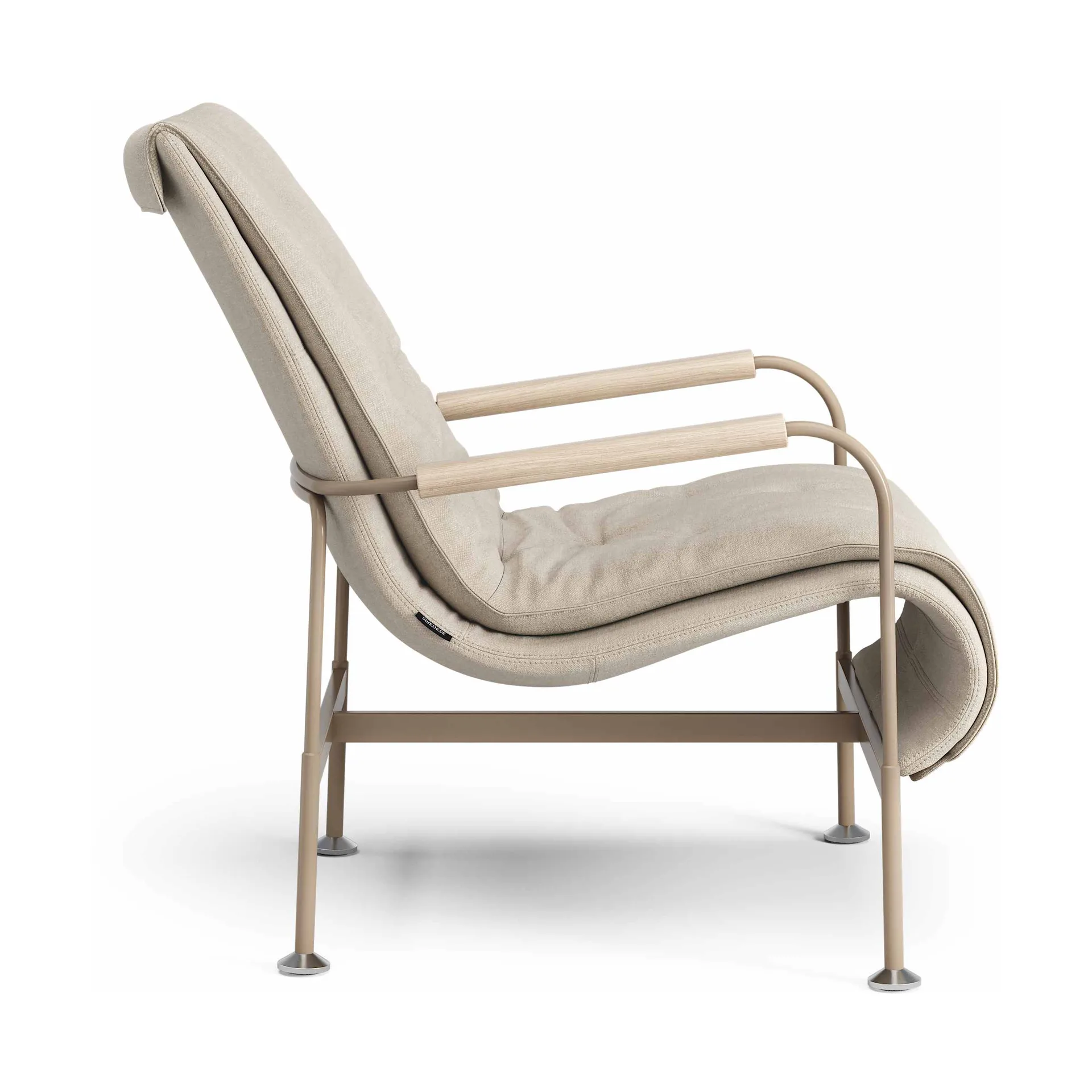 Serpentine armchair, Fabric Romo Linara Rye-nutmeg Swedese