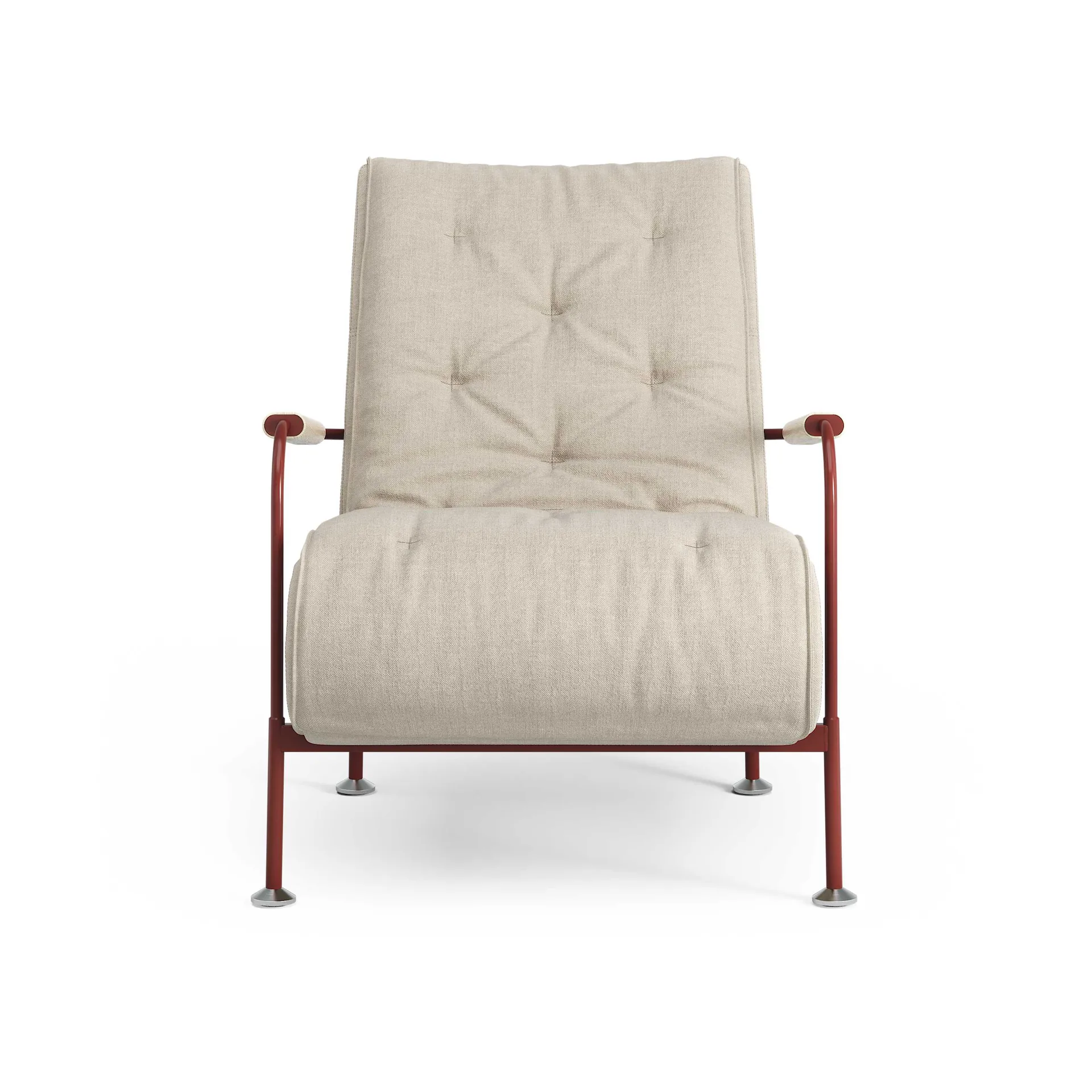 Serpentine armchair, Fabric Romo Linara Rye-red Swedese