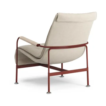 Serpentine armchair - Fabric Romo Linara Rye-red - Swedese